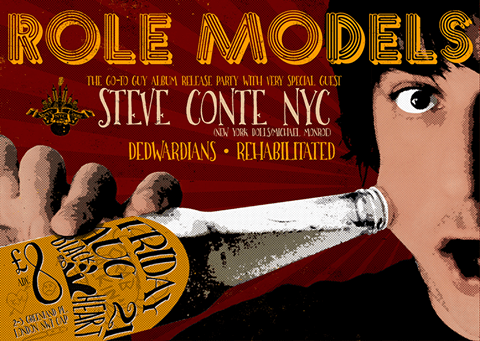 Poster of Role Models Launch Party gig at the Black Heart 21/08/15